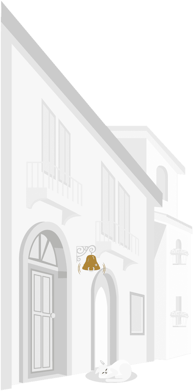 left house with bell image